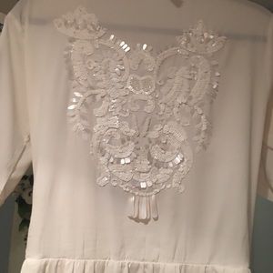 White embellished dress